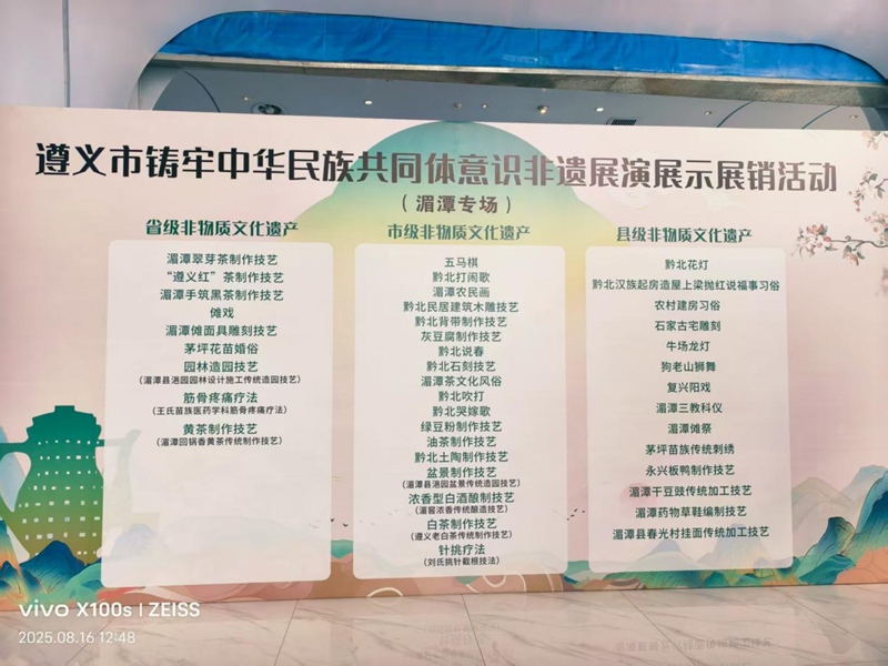 非物质文化遗产展演售活动遵义市夯实中华民族共同体意识（三）